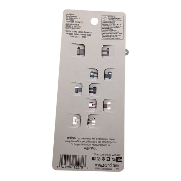 Scunci U Got This Red White Blue Hair Snap Clips Assorted Colors 5 Pcs 12278 - Picture 8 of 8